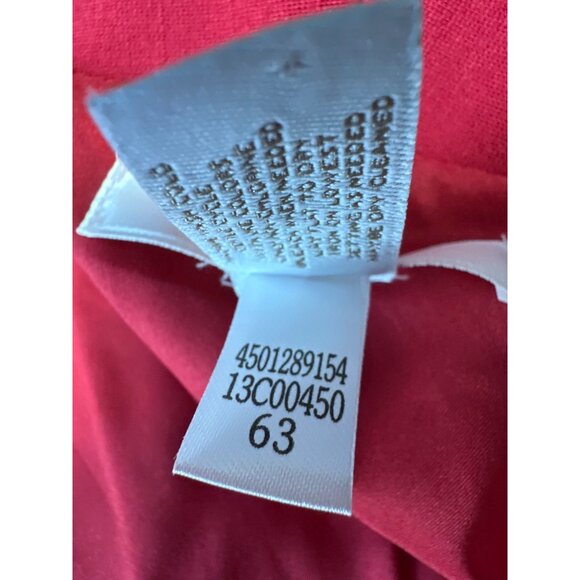 Chicos Womens Red Long Sleeve Open Front Blazer Jacket Size 2 US L - Picture 7 of 8